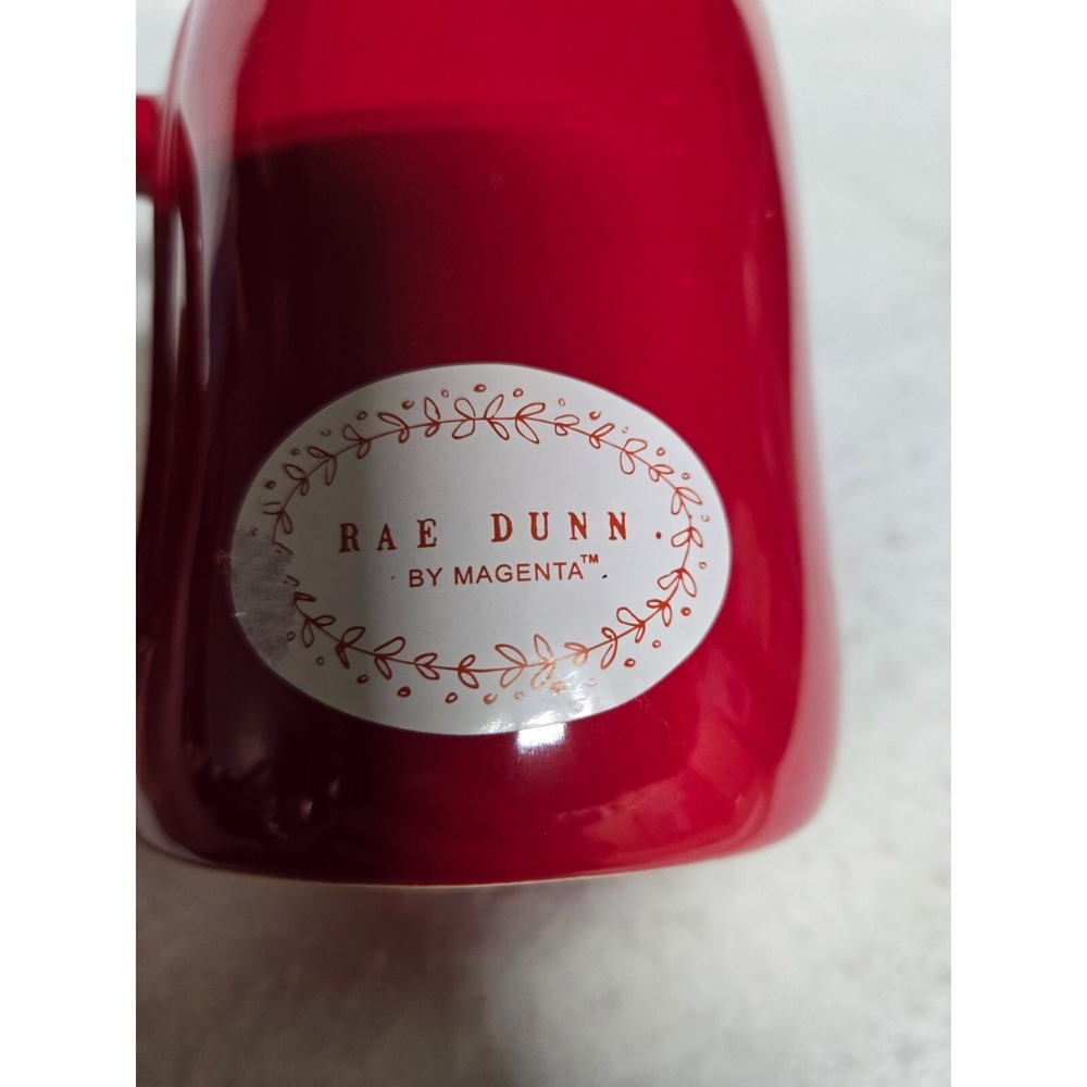 Rae Dunn BELIEVE Red Mug Artisan Collection by Magenta Christmas Coffee Cup - Picture 3 of 11